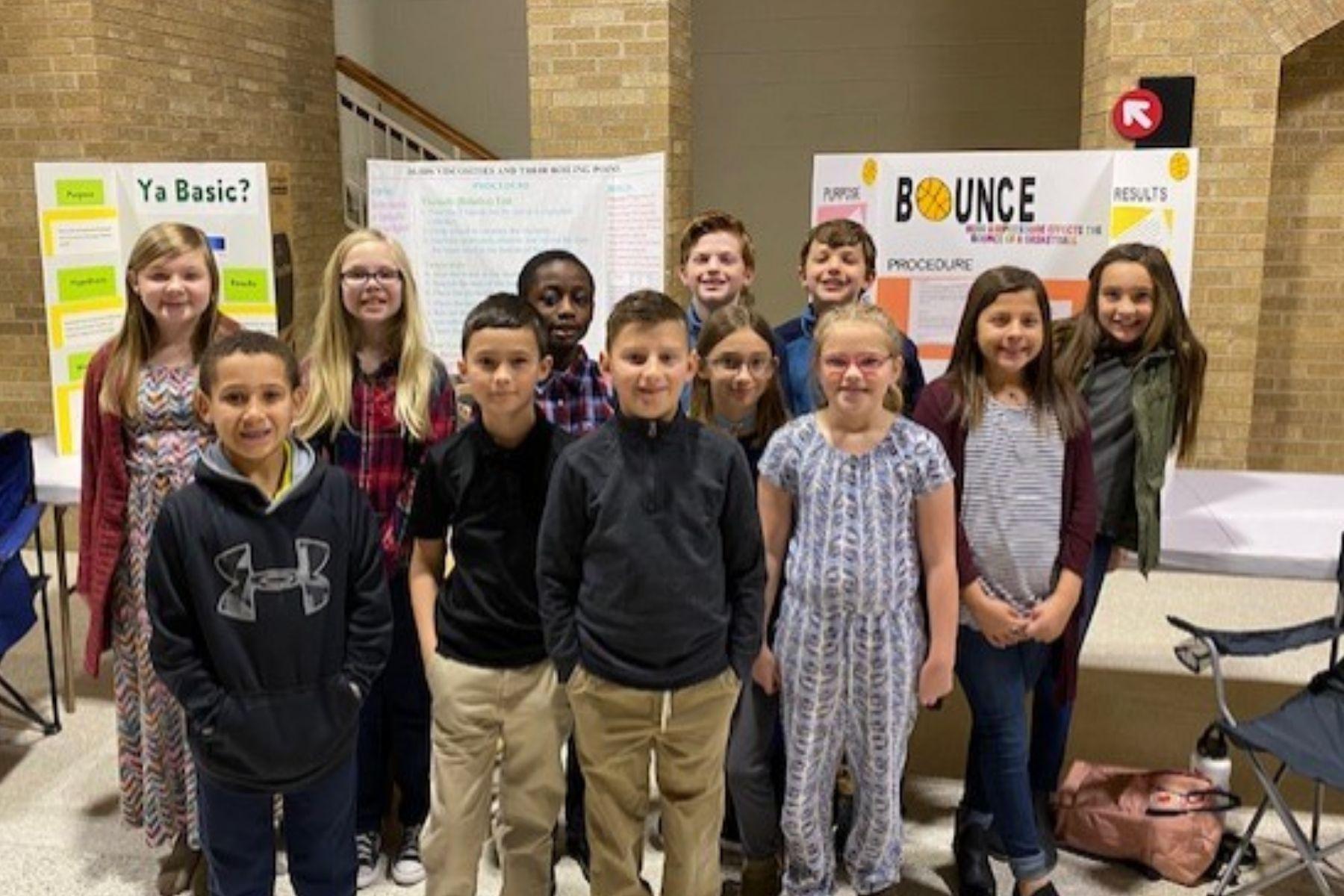 Upland Heights Students at Regional Science Fair