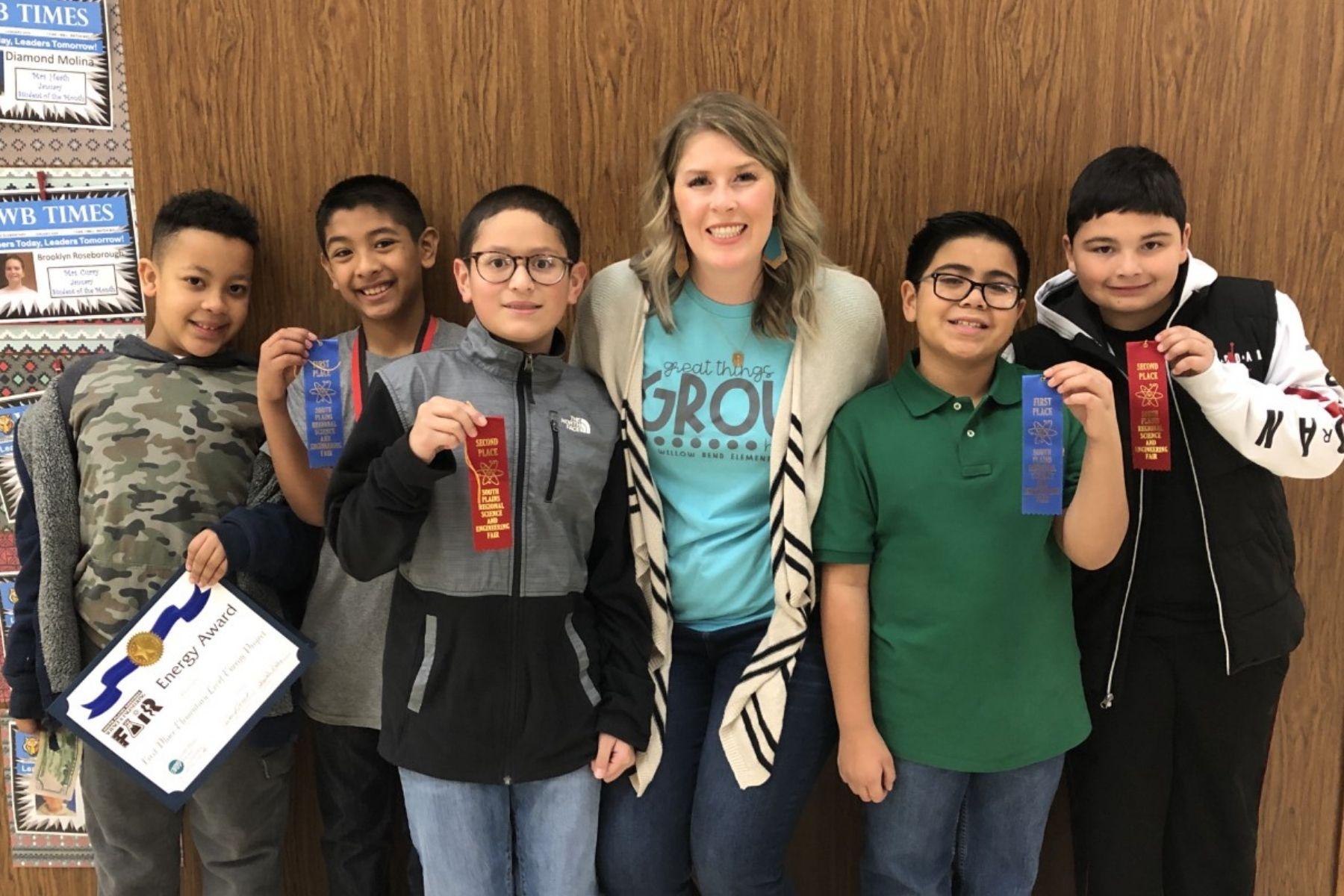 Willow Bend Students at Regional Science Fair