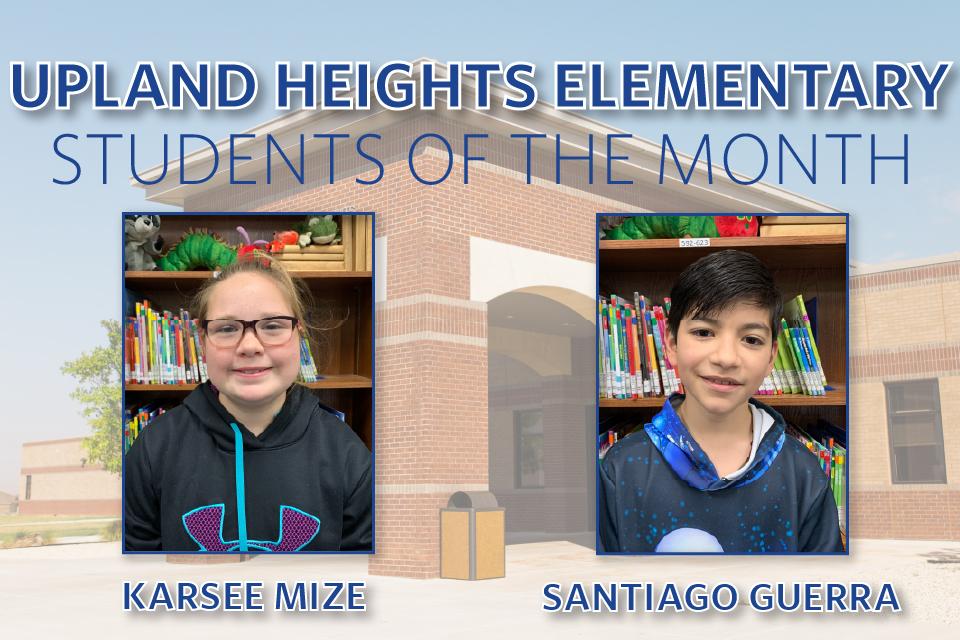 Upland Heights Students of the Month