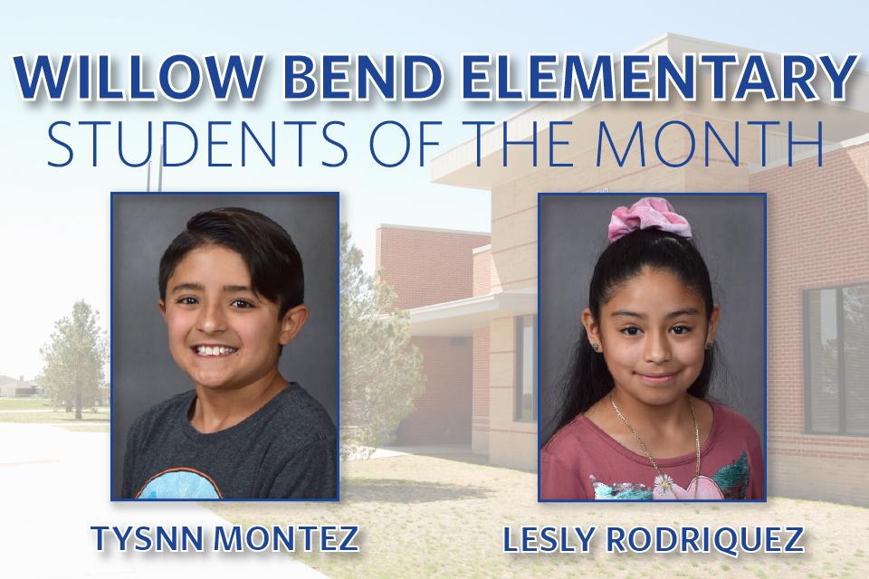 Willow Bend Students of the Month